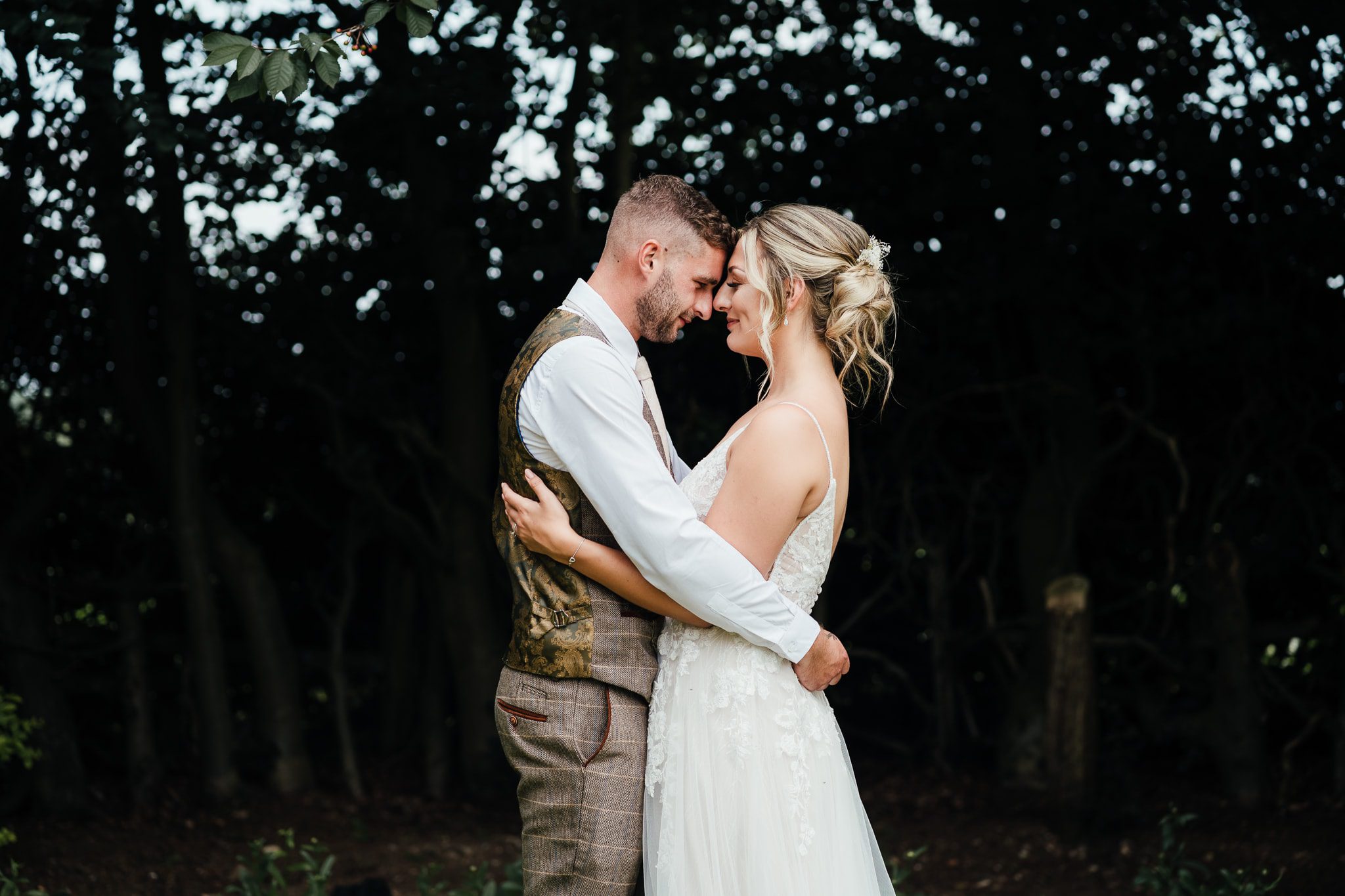 Wedding Photography at Cockliffe House - couple embrace